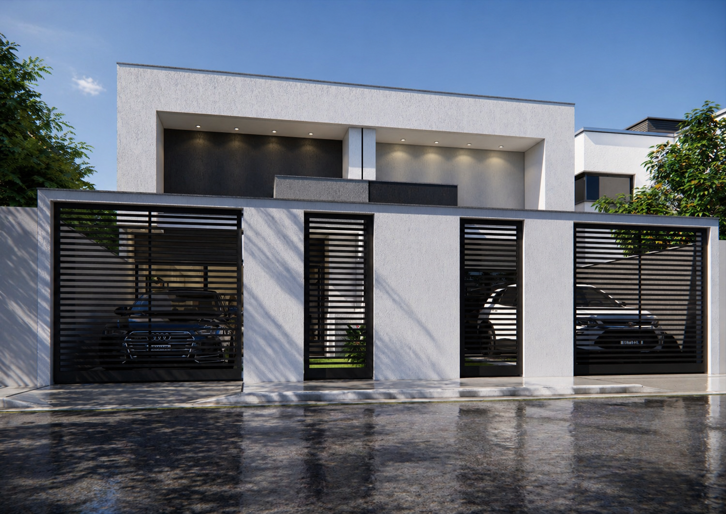 Fachada das duas casas